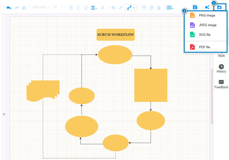 Export Scrum Workflow