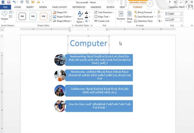 Microsoft Word インフォグラフィック メーカー