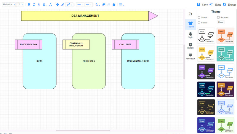 Ferramenta de xestión de ideas MindOnMap