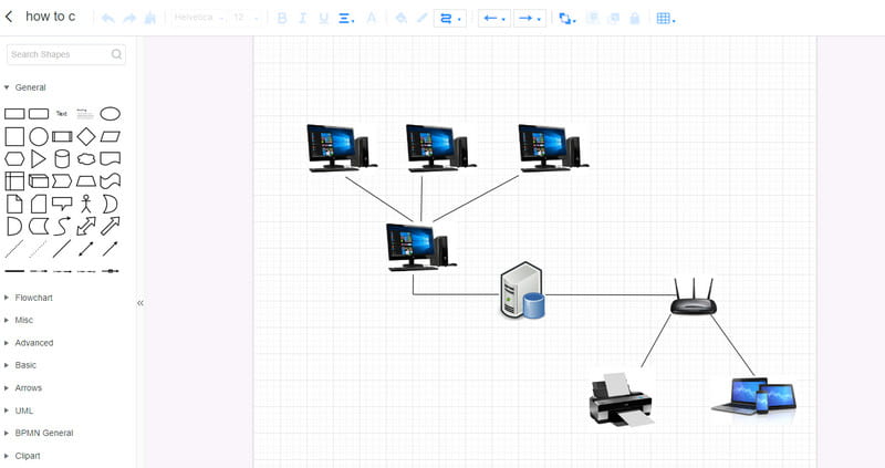 Creador de diagrames de xarxa MindOnMap