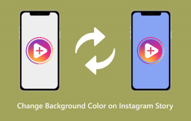 Instagram hikoyasida fon rangini o'zgartiring