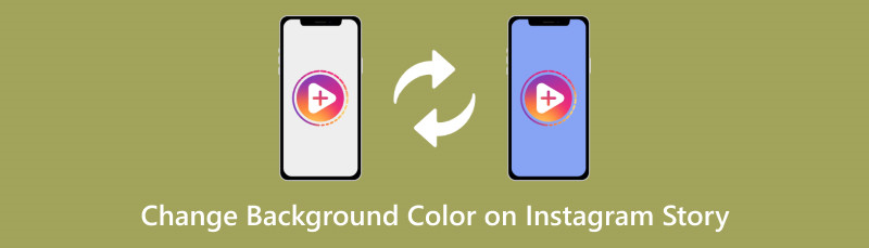 Αλλαγή χρώματος φόντου στο Instagram Story