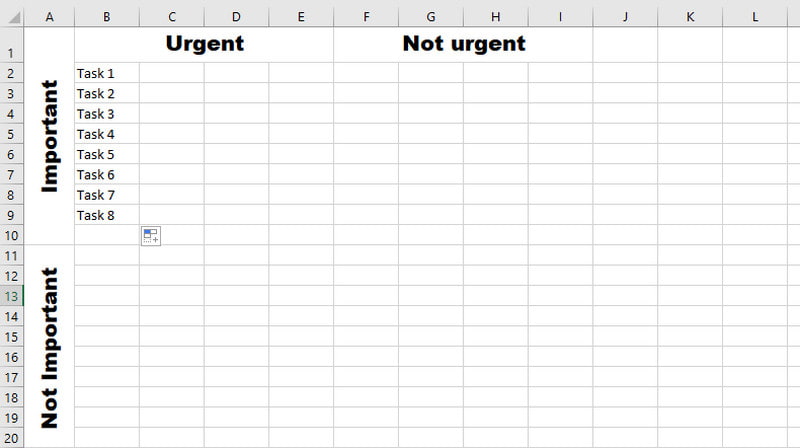 Designar columnas Excel