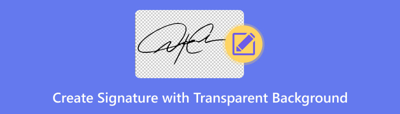 Erstellen Sie eine Signatur mit transparentem Hintergrund