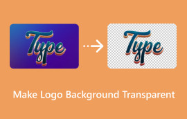 लोगोची पार्श्वभूमी पारदर्शक बनवा