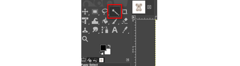 Zgjidhni butonin Fuzzy Select Tool