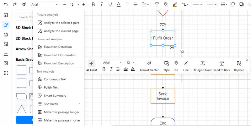 Vývojový diagram AI eDrawmax