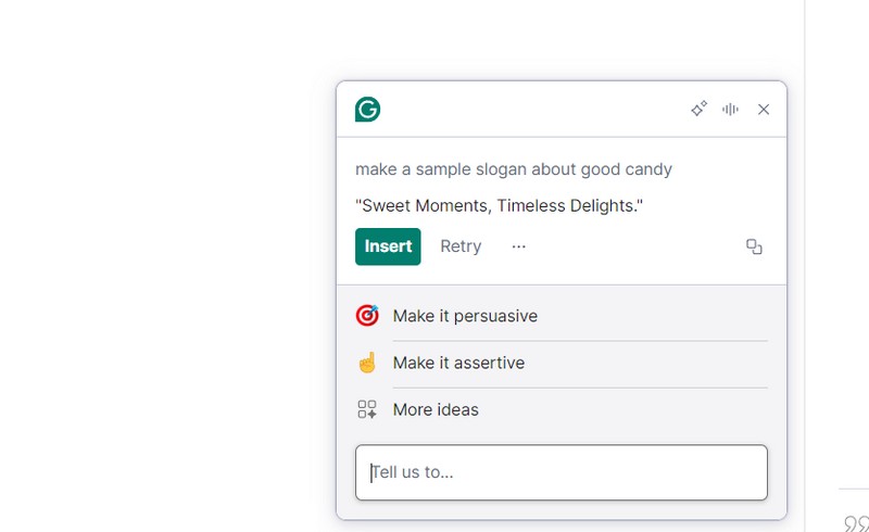 Grammarly Slogan Maker