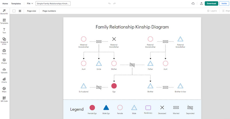 Venngage Kinship Maker