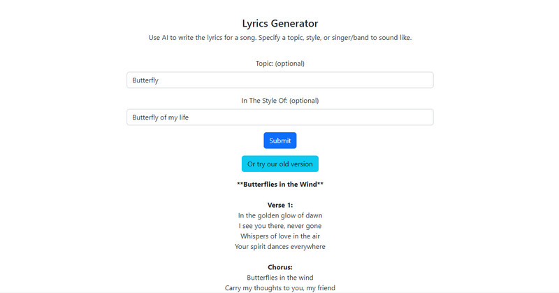 Bored Human Lyrics Generator