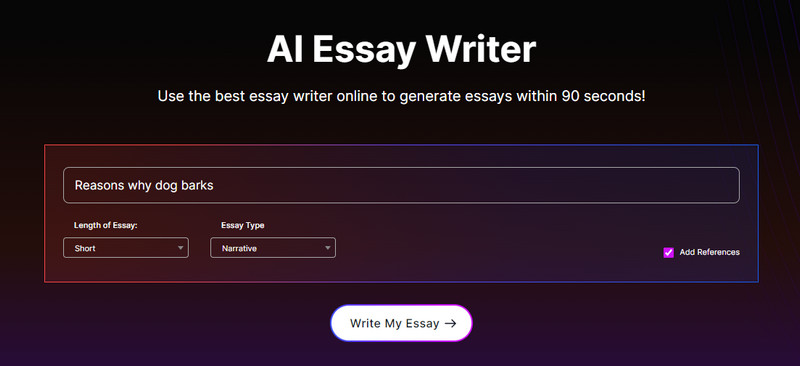 Generador de ensayos Perfectwriter ai