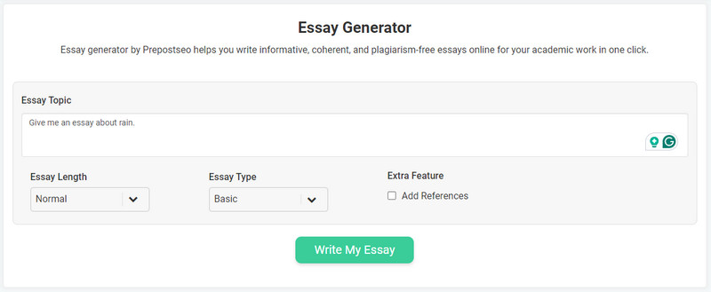 Prepostseo Ai Essay Generator