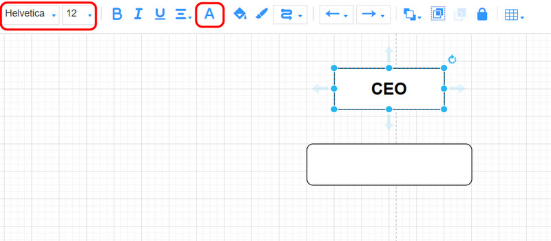 Add Text Font Color Size Mindonmap