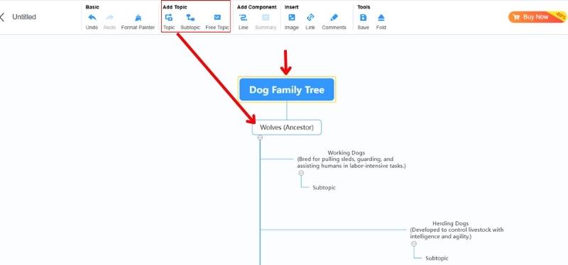 Click Add Topic