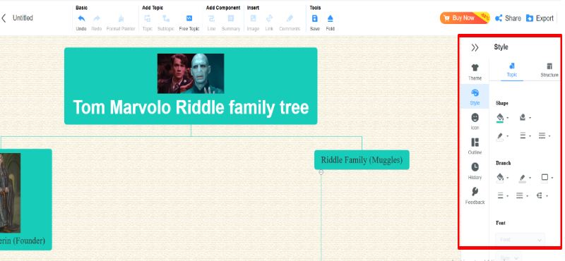 Customize Family Tree