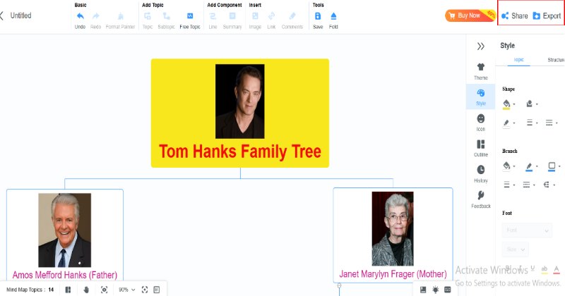 Export And Share