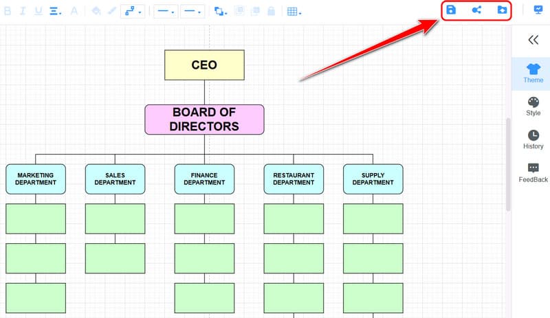 Save Export Chart Mindonmap
