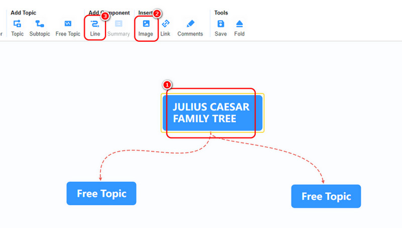 Create Julius Family Tree Mindonmap