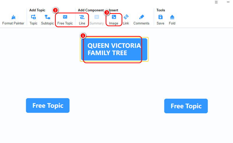 Árbol genealógico de Victoria en Mindonmap