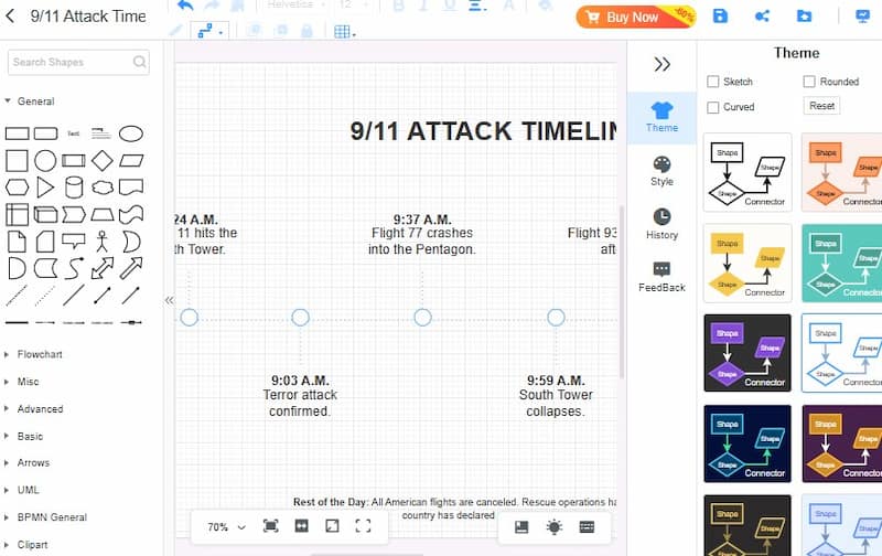 Cronología del 911 de Mindonmap: Agregar tema