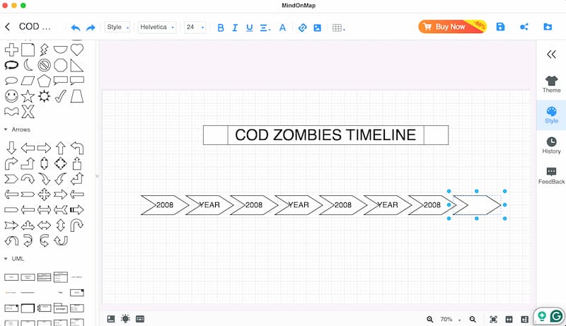 Mindonmap Adicionar Formas para Bacalhau