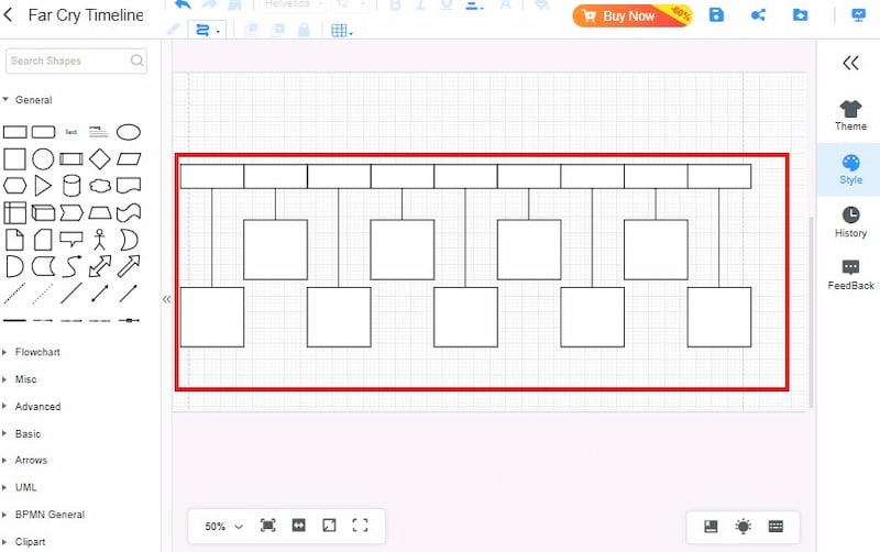 Mindonmap Far Cry Timeline Add Shapes
