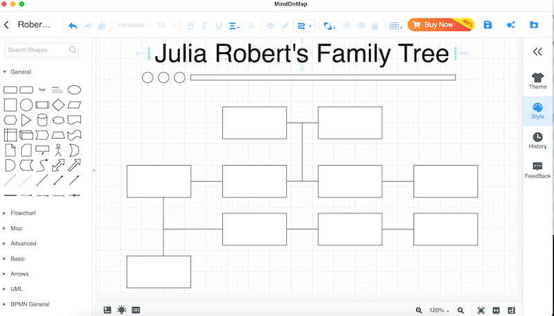 Mindonmap Julia Roberts Family Free Add Shapes