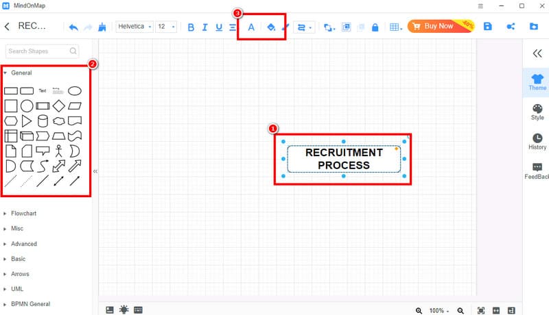 Сохранить блок-схему Mindonmap
