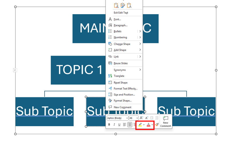 Mind Map Powerpoint yaradın
