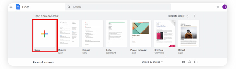 Google Docs Добавить пустую страницу