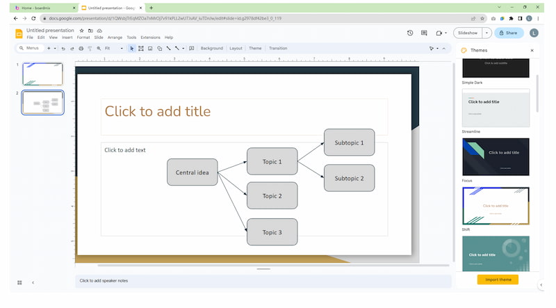 Google Slides: добавьте больше фигур