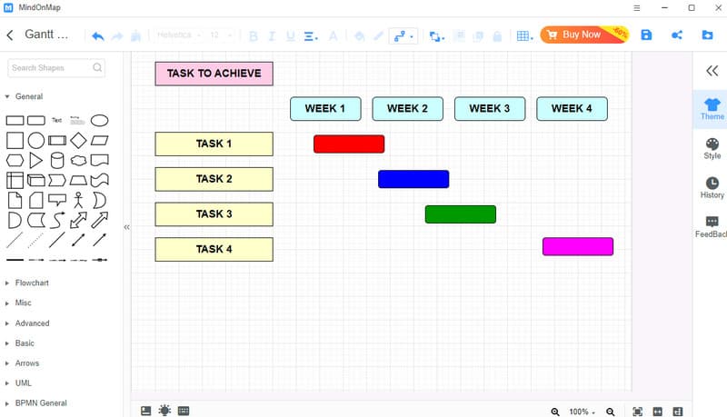 Mindonmap Gantt Chart Software