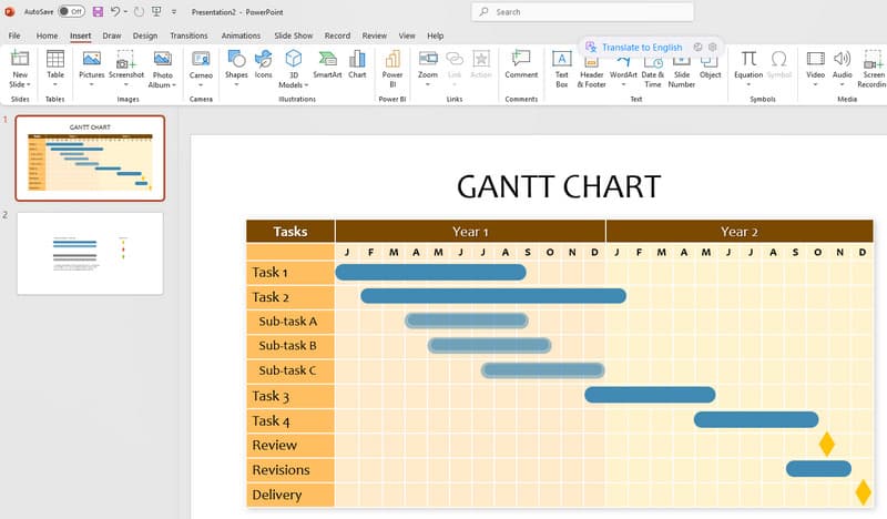 Powerpoint Gantt Chart Software