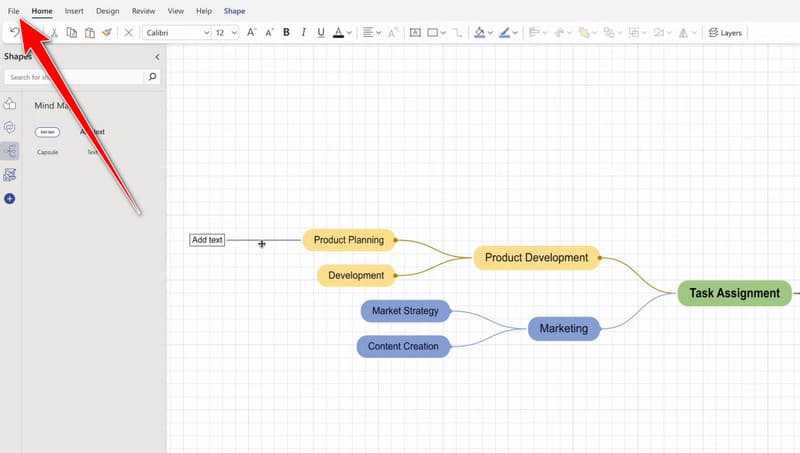 Mind Map Visio-ya qənaət edin